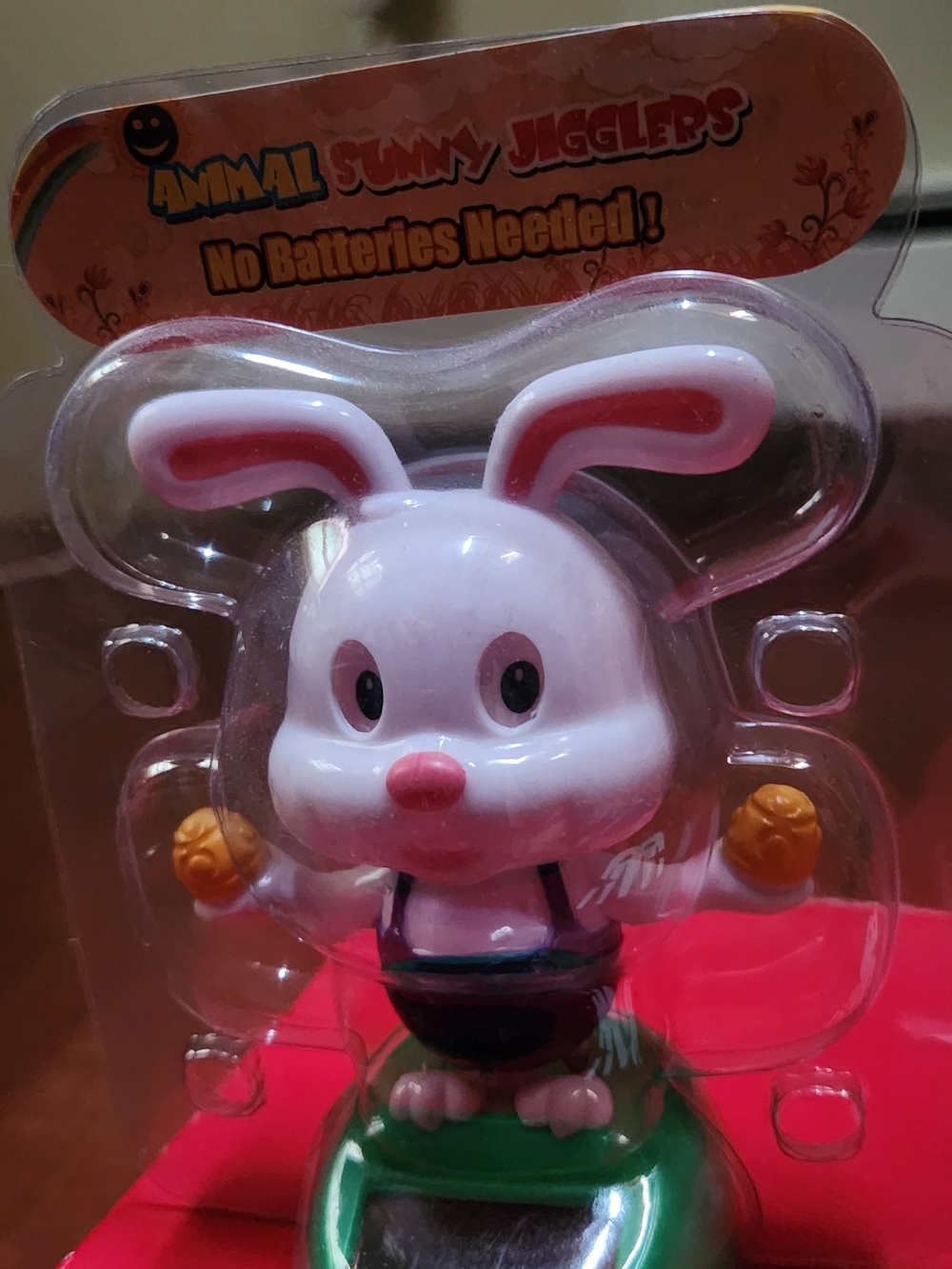 Solar Bunny Sunny Jiggler  - No Batteries Needed
